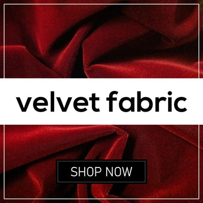 Velvet fabric by the metre