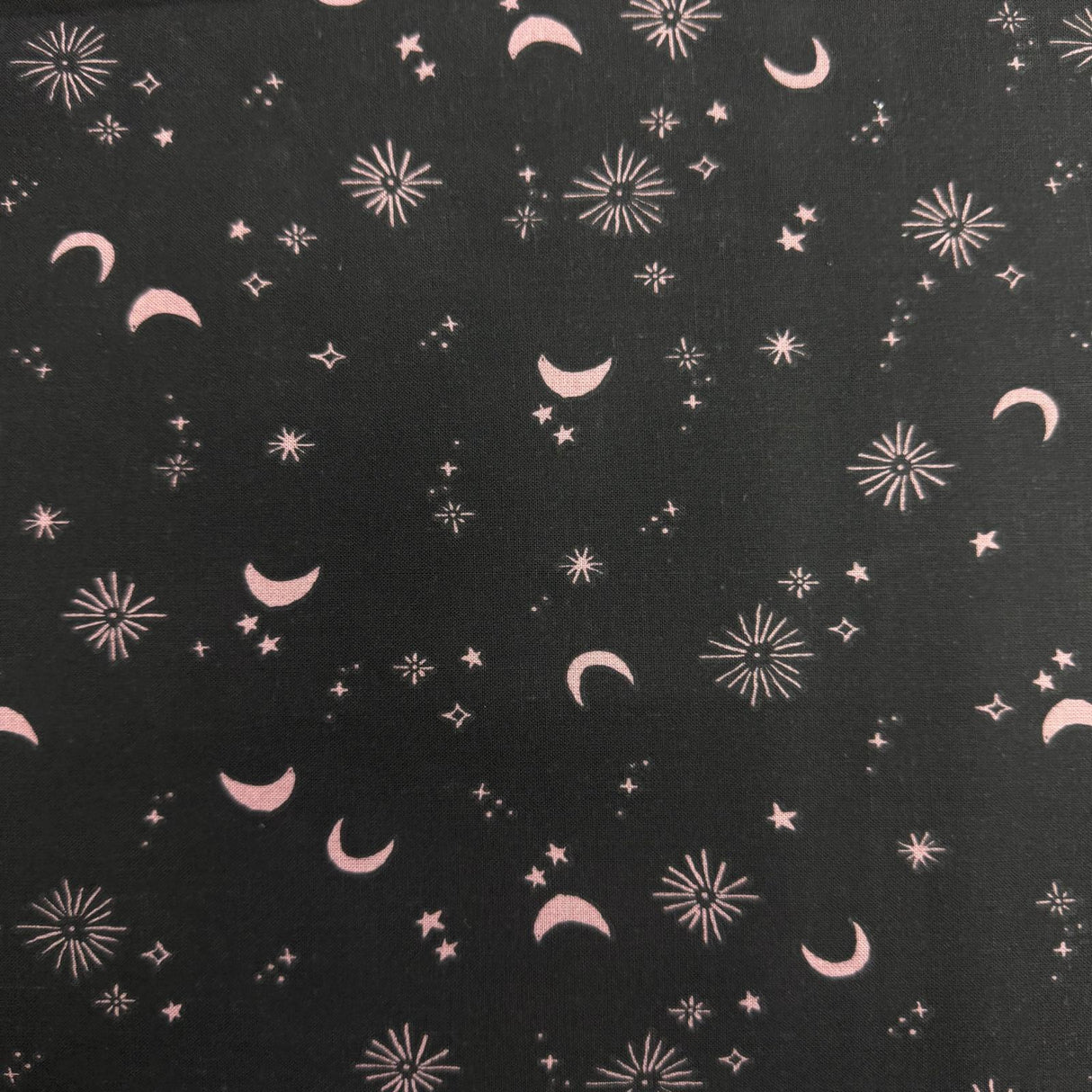 Pound A Metre 1 Metre Fat Quarter Bundle- 4 Pieces Per Bundle- (Black & Pink)