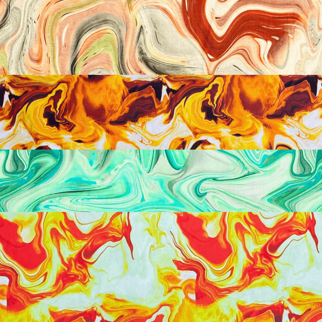 Pound A Metre 1 Metre Fat Quarter Bundle- 4 Pieces Per Bundle- (Marble)