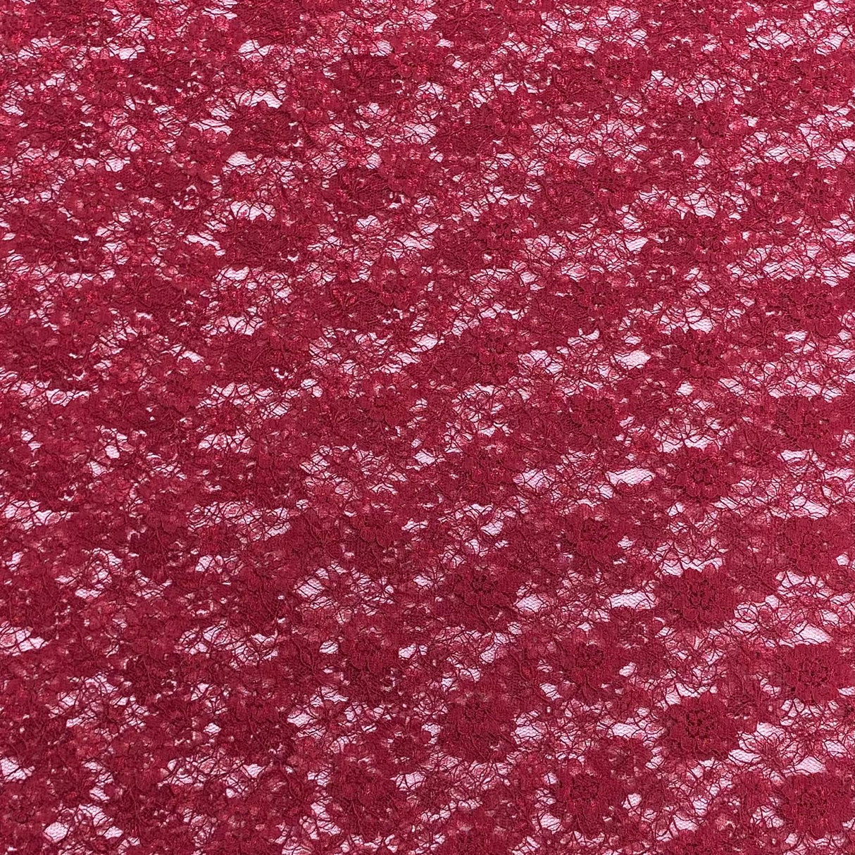 Pound A Metre 10 Metres, Floral Rachelle Lace - 45" Wide (Maroon)
