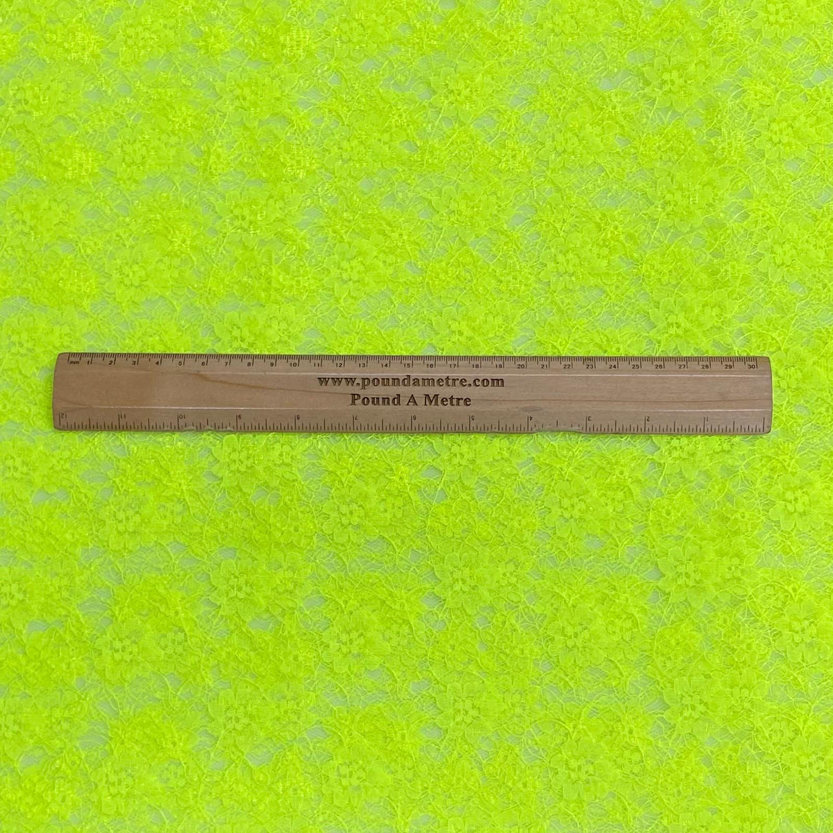 Pound A Metre 10 Metres, Floral Rachelle Lace - 45" Wide (Nylon Yellow)