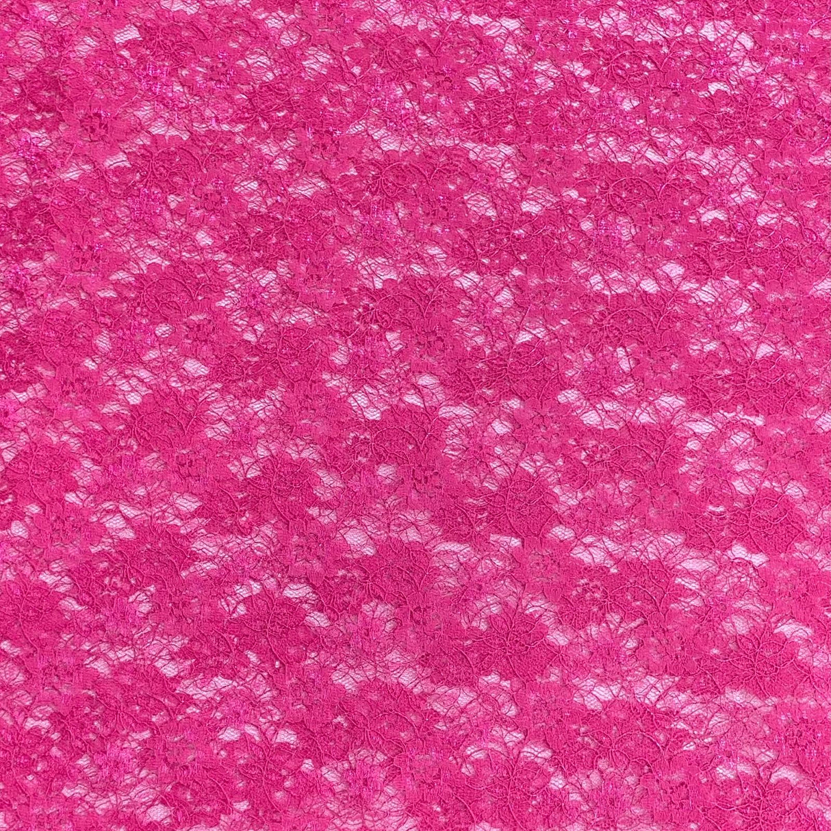 Pound A Metre 10 Metres, Floral Rachelle Lace - 45" Wide (Pink)