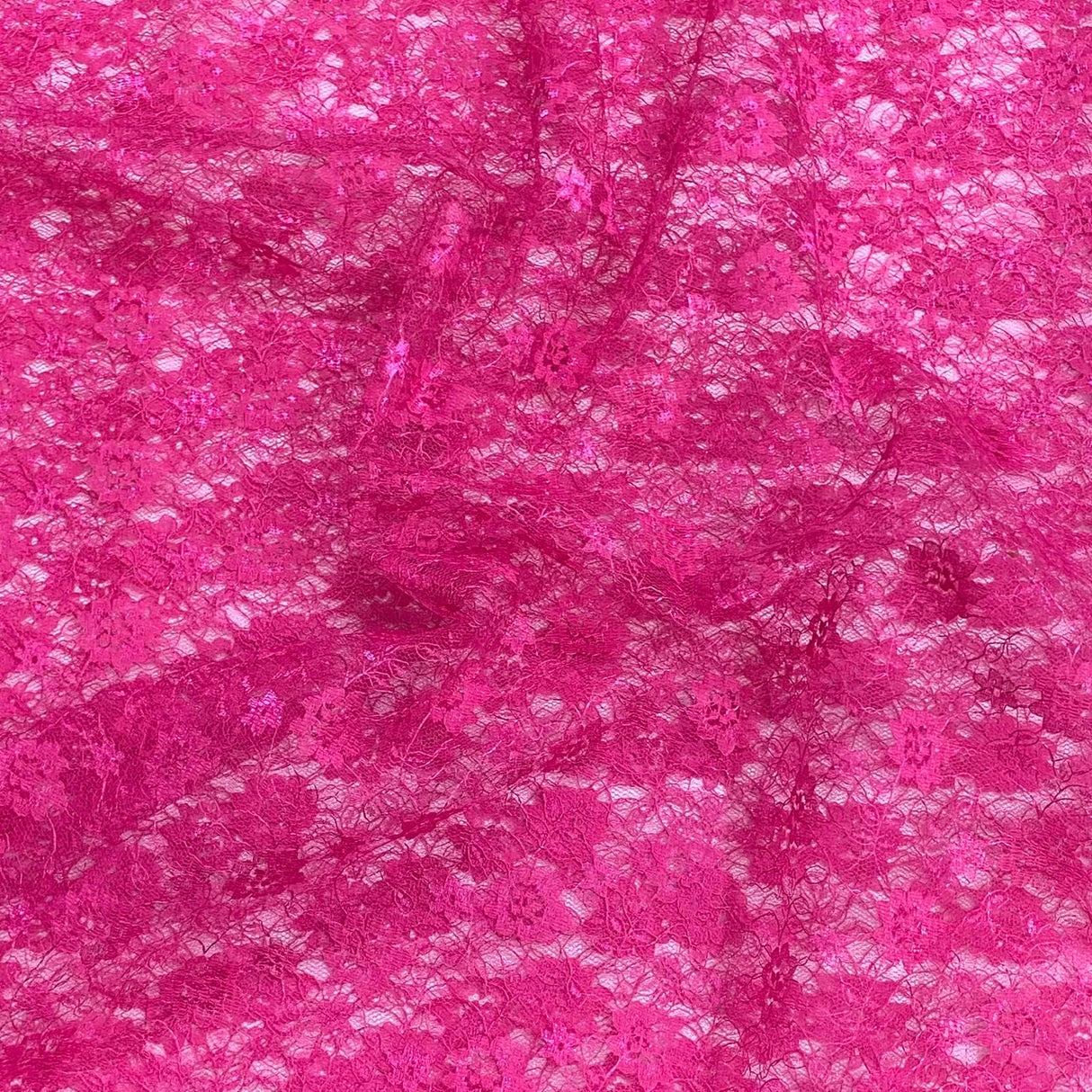 Pound A Metre 10 Metres, Floral Rachelle Lace - 45" Wide (Pink)