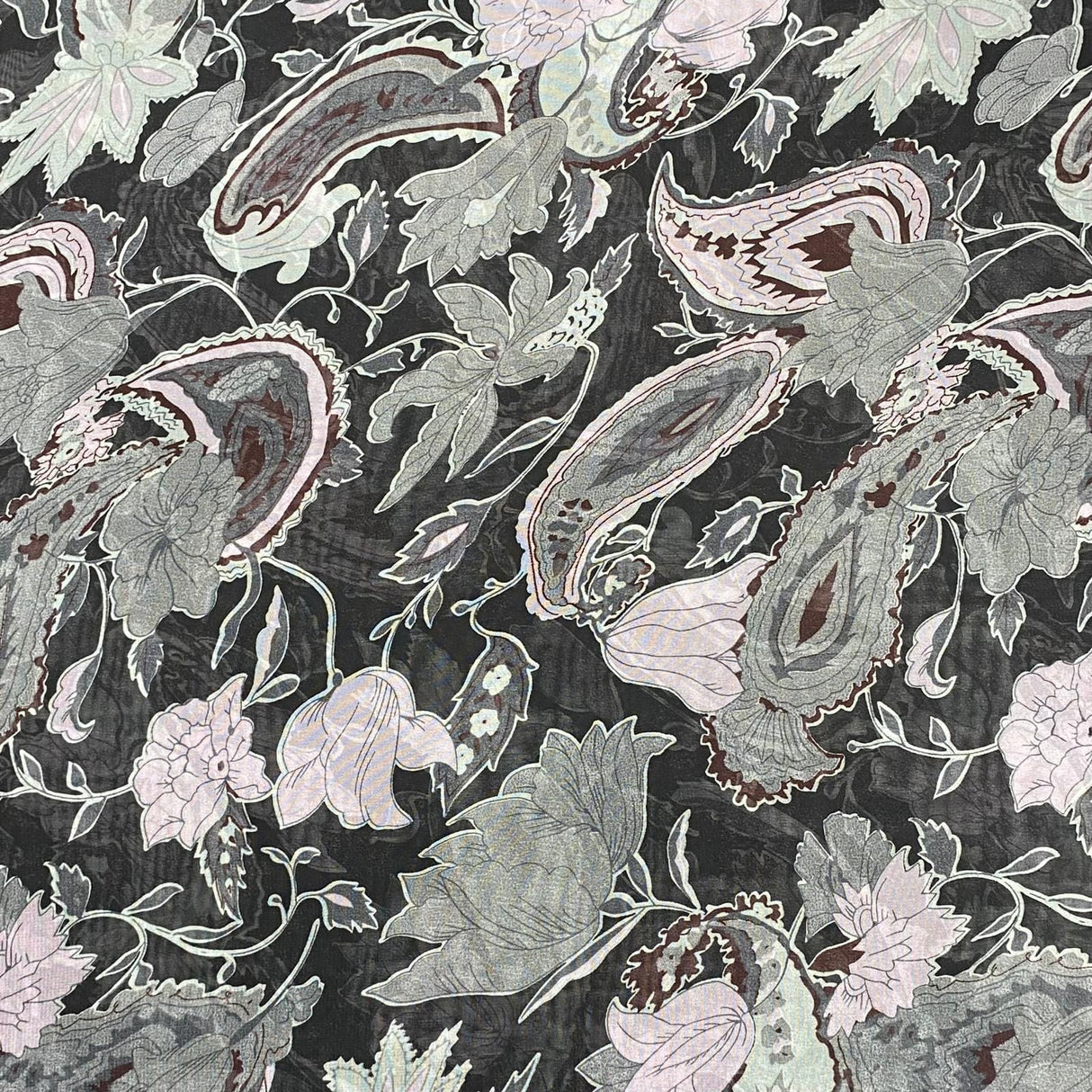 Pound A Metre 10 Metres Luxury Printed Chiffon- 55" Wide - (Garden)