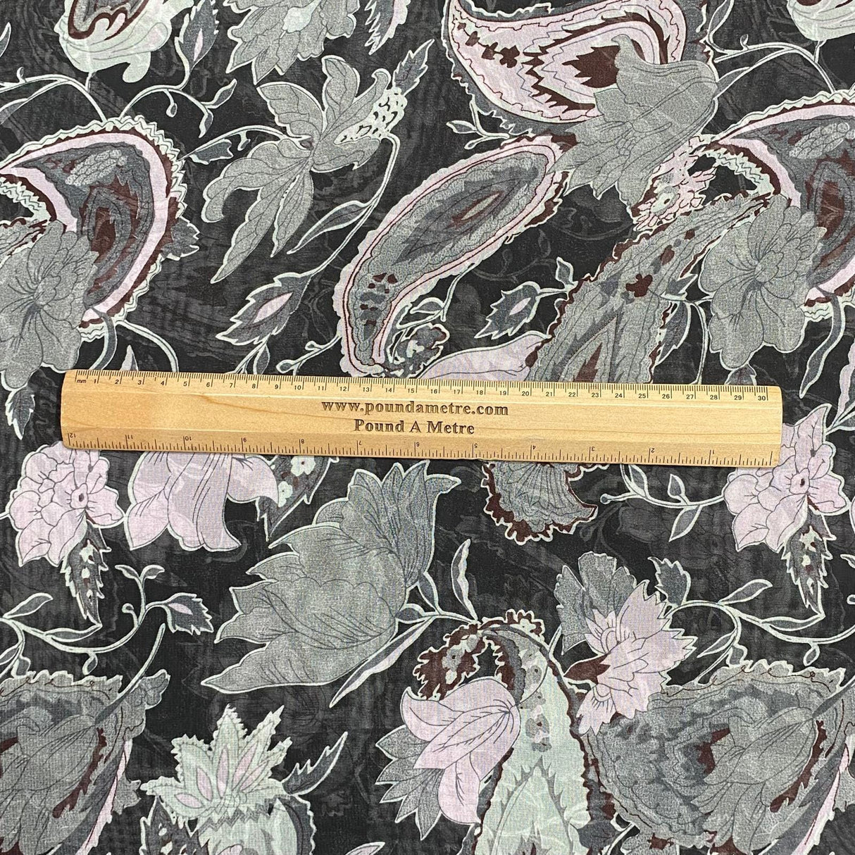 Pound A Metre 10 Metres Luxury Printed Chiffon- 55" Wide - (Garden)