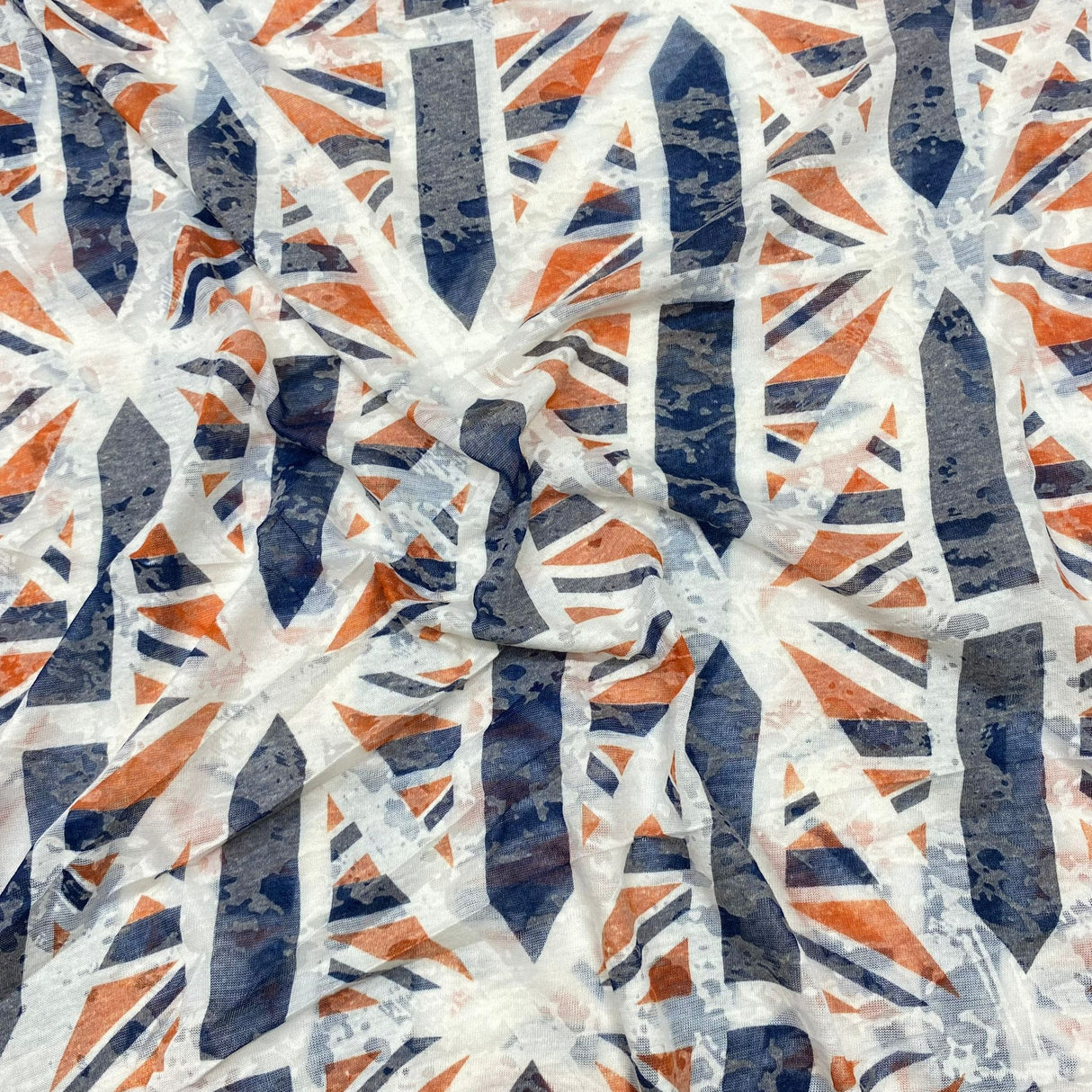 Pound A Metre 10 Metres 10 Metres Soft Printed Mesh Jersey - 55" Wide (Great Britain)