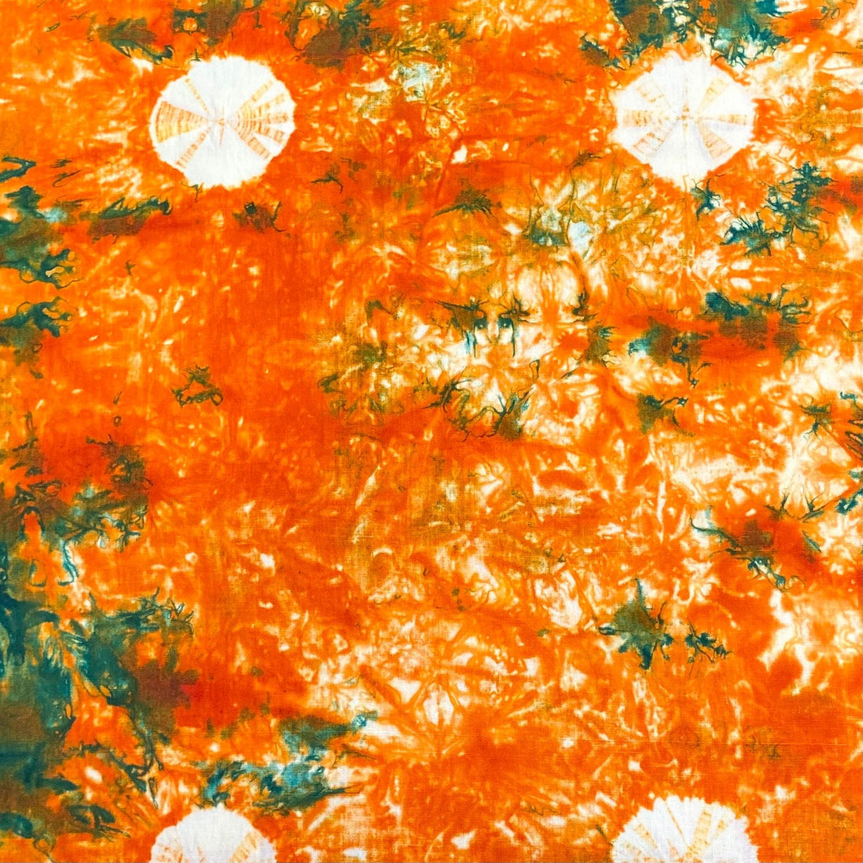 Pound A Metre 2.9 Metre Premium Tie Dye Cotton – 36” Wide - (Orange)