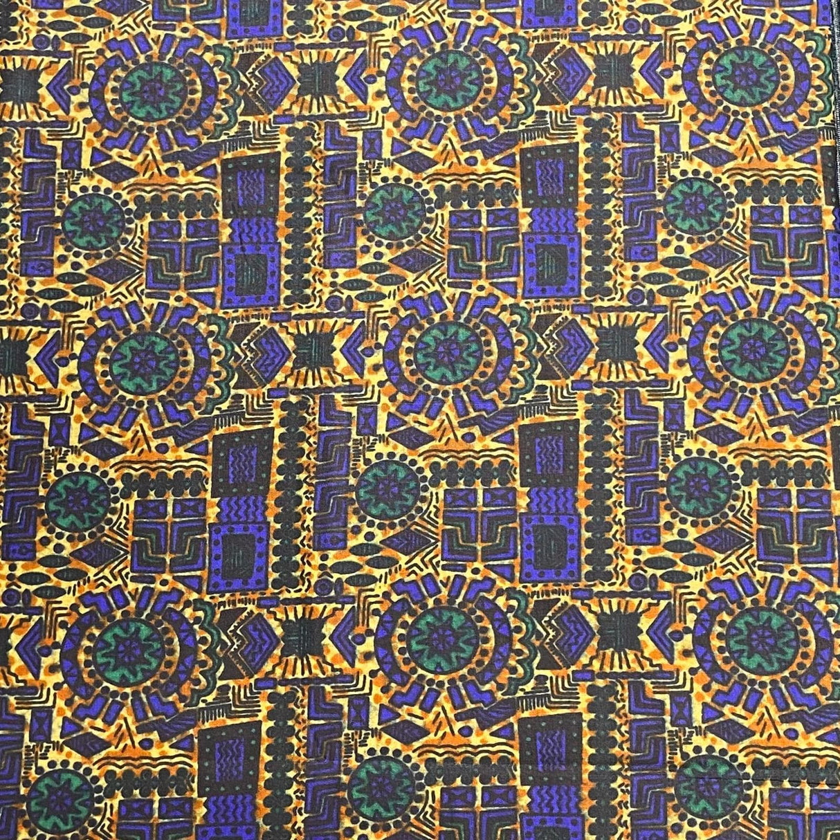 Pound A Metre 2.9 Metres Luxury Printed Cotton – 36" Wide- (Blue Egypt)