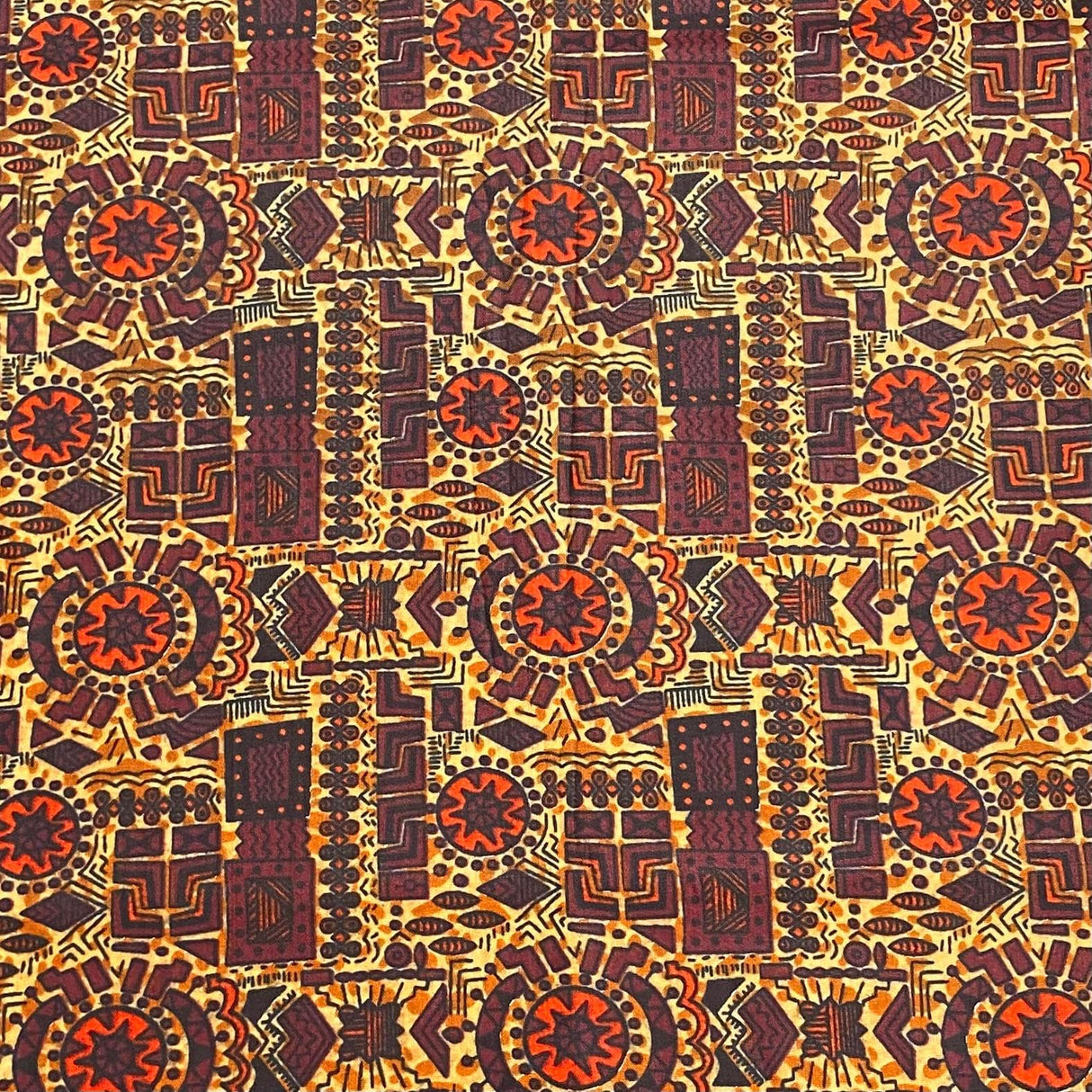 Pound A Metre 2.9 Metres Luxury Printed Cotton – 36" Wide- (Brown Egypt)