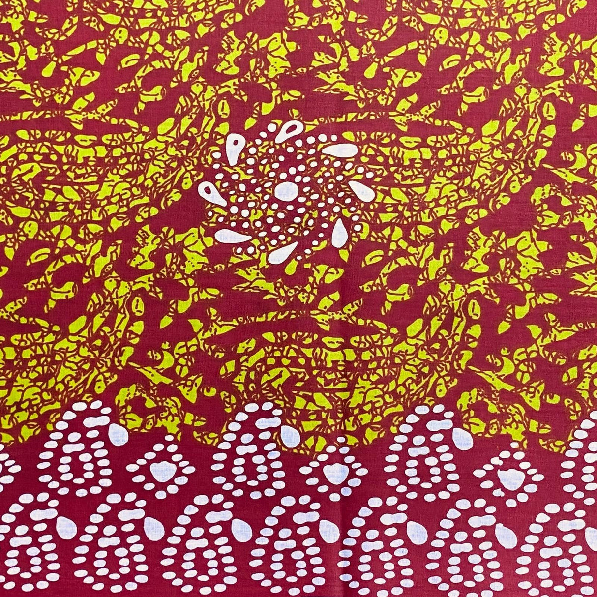 Pound A Metre 2.9 Metres Luxury Printed Cotton – 36" Wide- (Wine)
