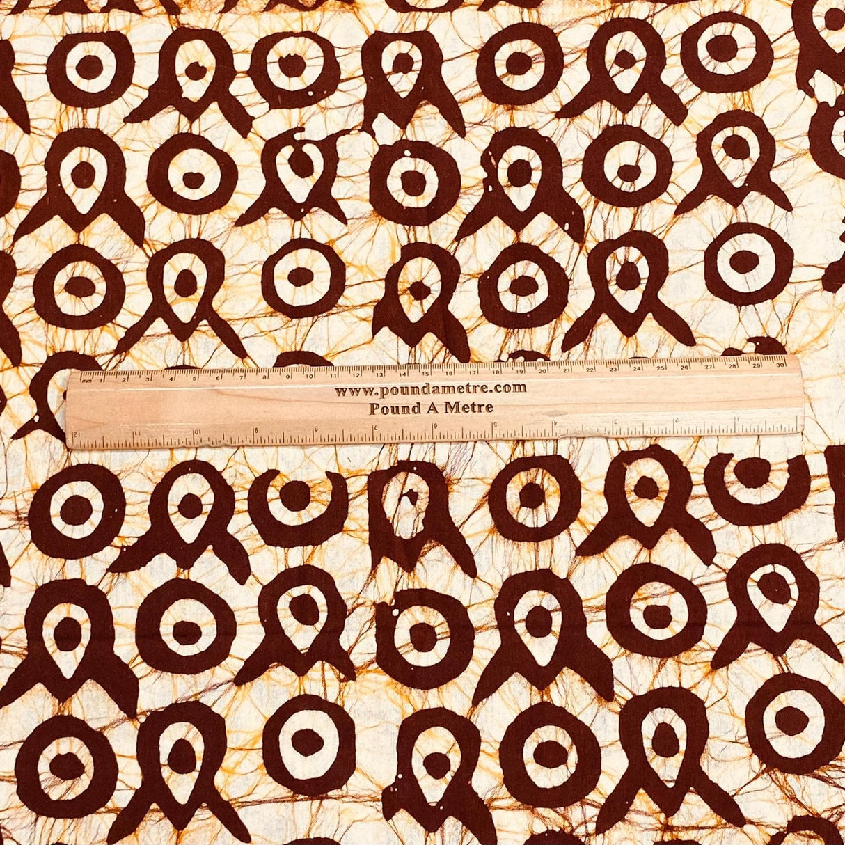 Pound A Metre 2.9 Metres 2.9 Metres Premium Quality 100% Cotton Batik - 45" Wide - (Design 11, Col 2)