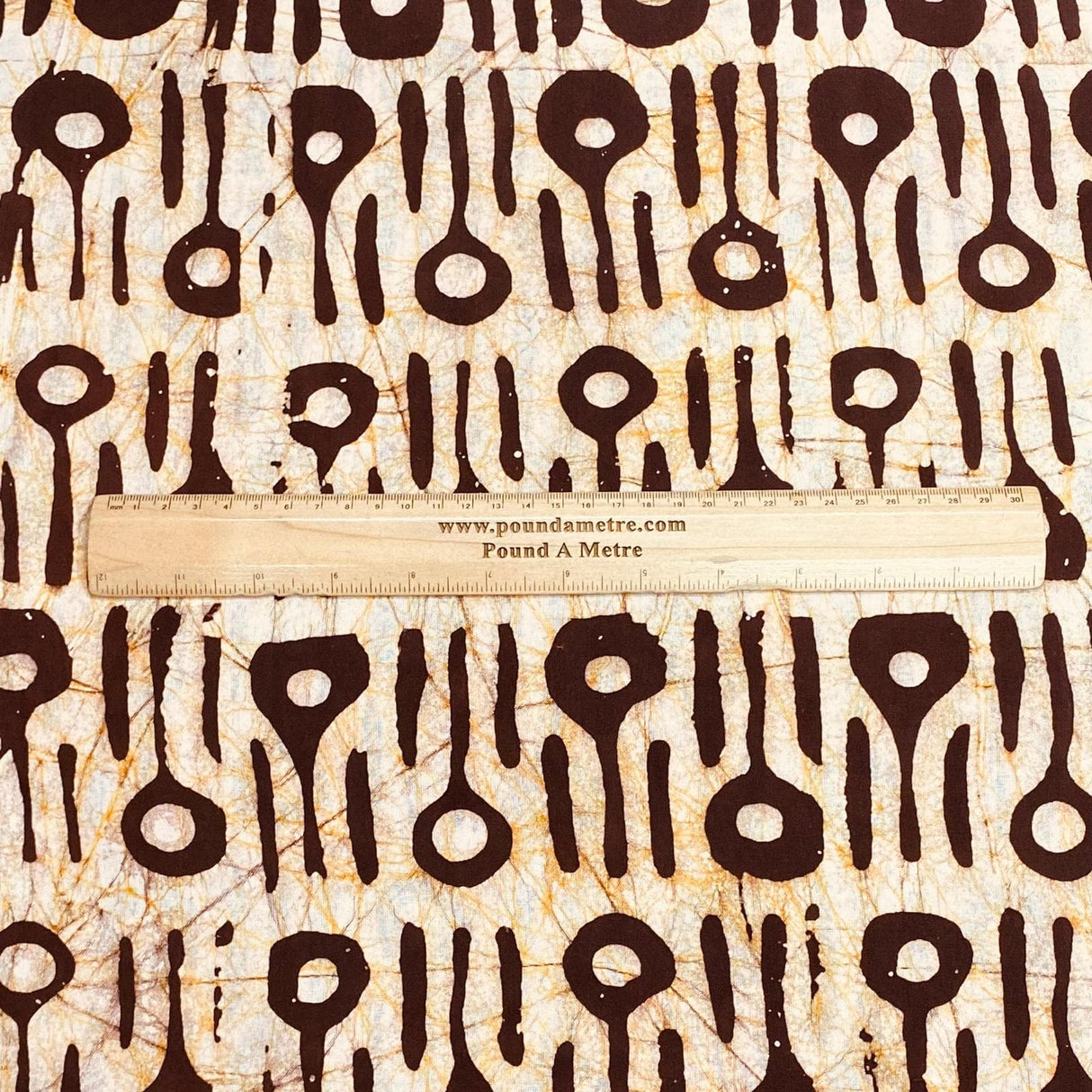 Pound A Metre 2.9 Metres 2.9 Metres Premium Quality 100% Cotton Batik - 45" Wide - (Design 3, Col 2)