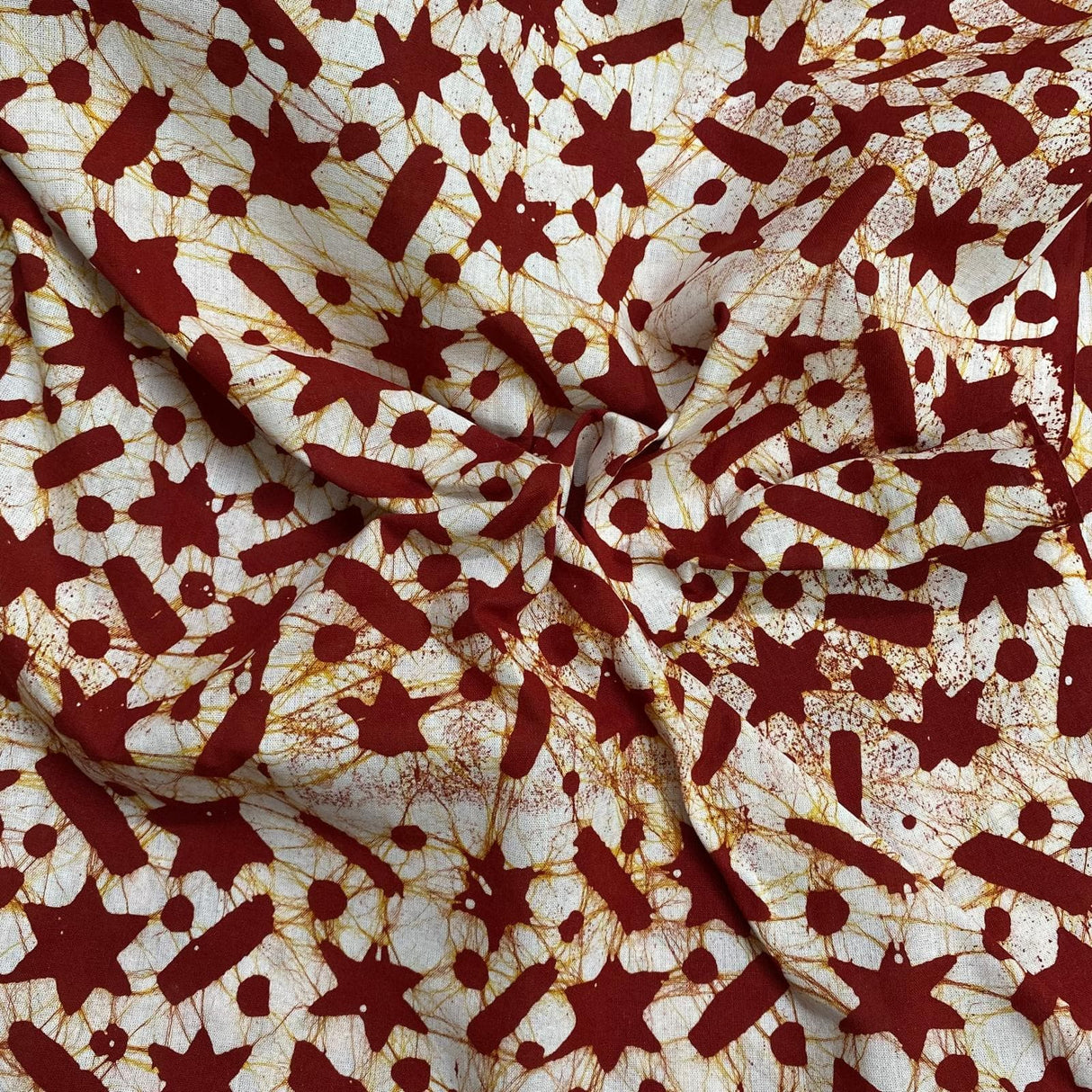 Pound A Metre 2.9 Metres 2.9 Metres Premium Quality 100% Cotton Batik - 45" Wide - (Design 8, Col 1)