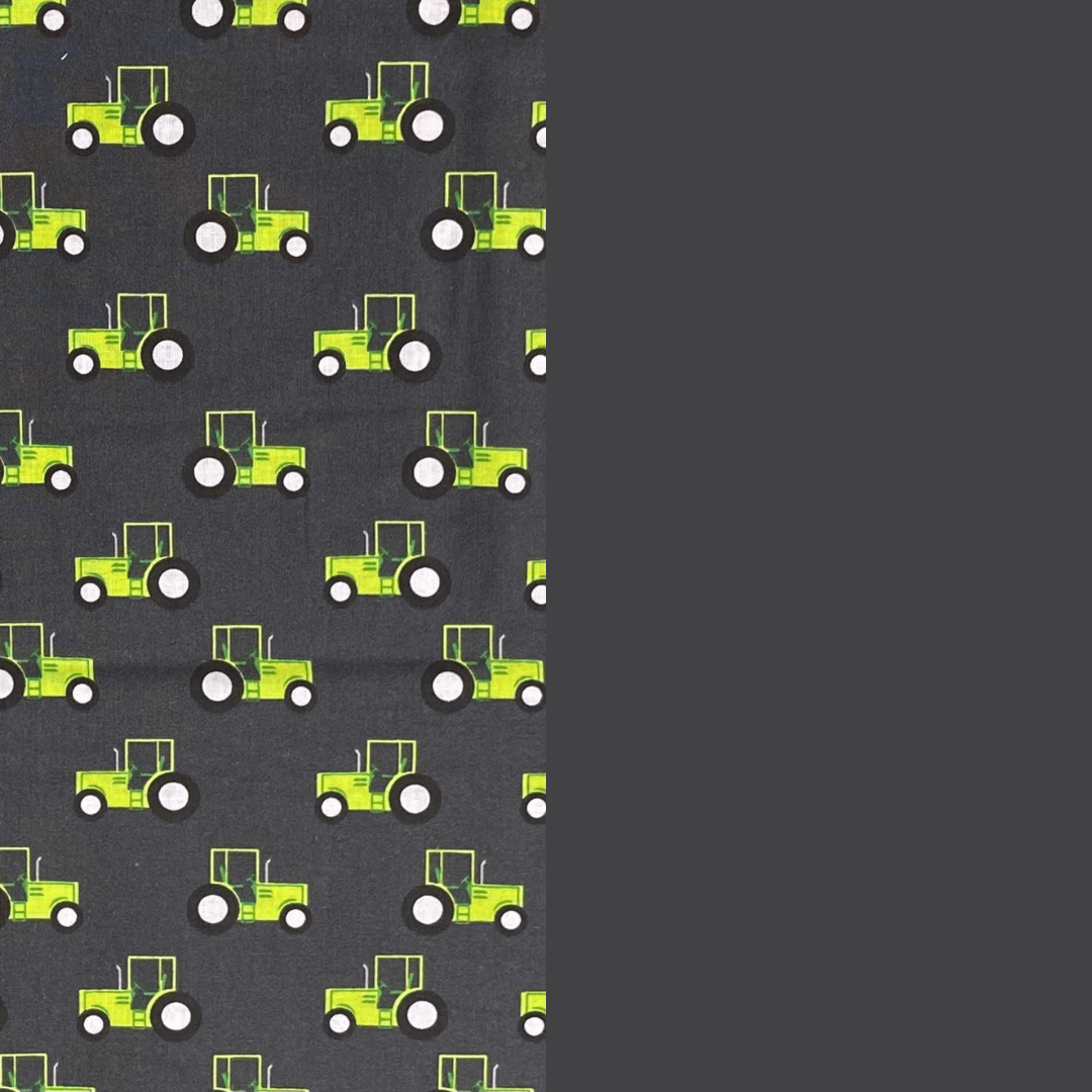 Pound A Metre 2 Metre Digitally Printed 100% Cotton Bundle- (Black Truck)