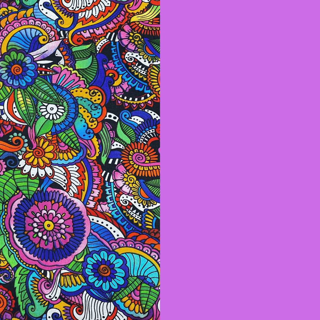 Pound A Metre 2 Metre Digitally Printed 100% Cotton Bundle- (Multicolour)