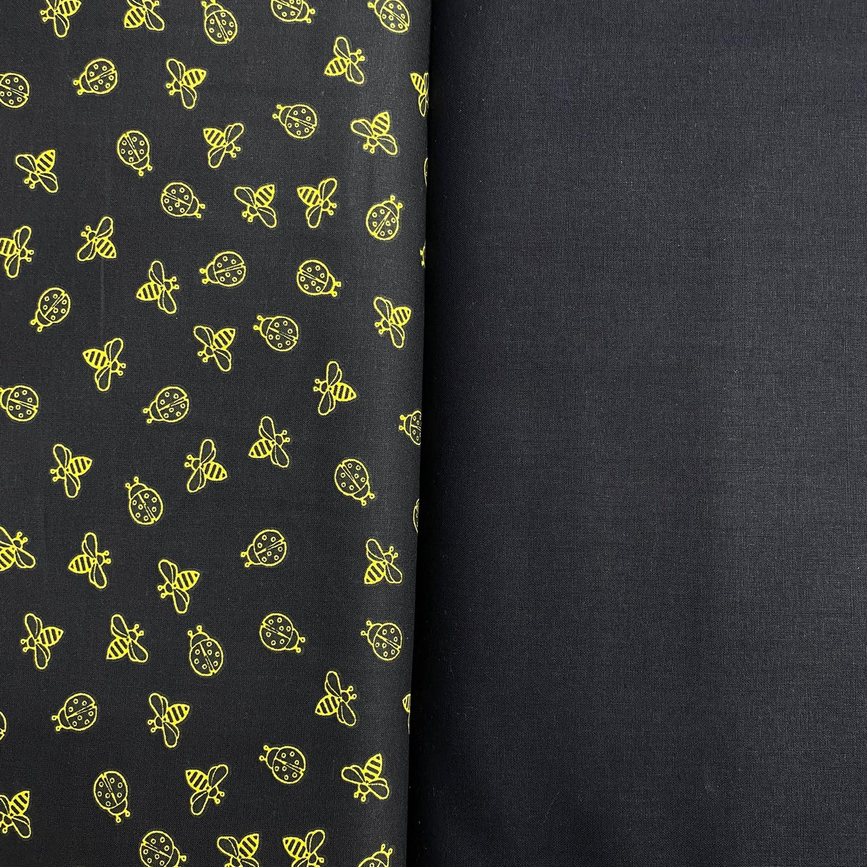 Pound A Metre 2 Piece Bundle Digitally Printed 100% Cotton- 45" Wide (Bumble)