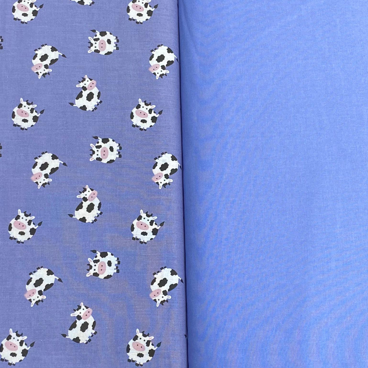 Pound A Metre 2 Piece Bundle Digitally Printed 100% Cotton- 45" Wide (Cow)