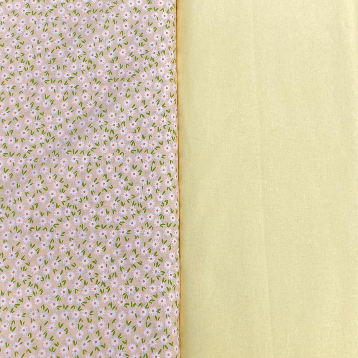 Pound A Metre 2 Piece Bundle Digitally Printed 100% Cotton- 45" Wide (Lemon Garden)