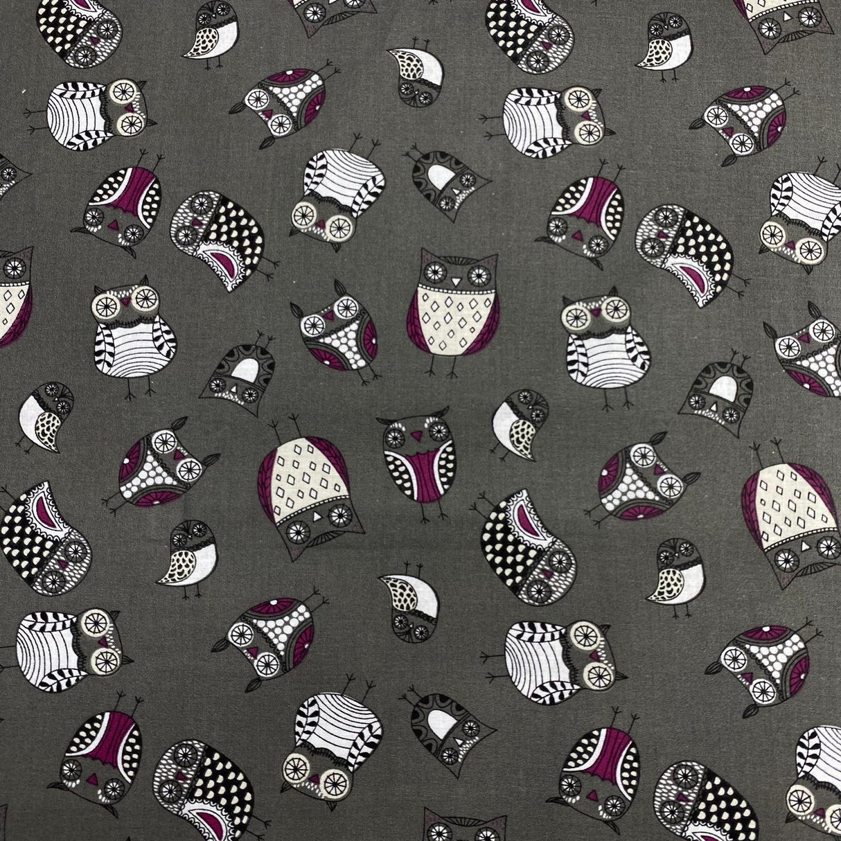 Pound A Metre 2 Piece Bundle Digitally Printed 100% Cotton- 45" Wide (Owl)