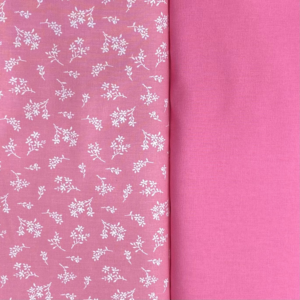Pound A Metre 2 Piece Bundle Digitally Printed 100% Cotton- 45" Wide (Pink)