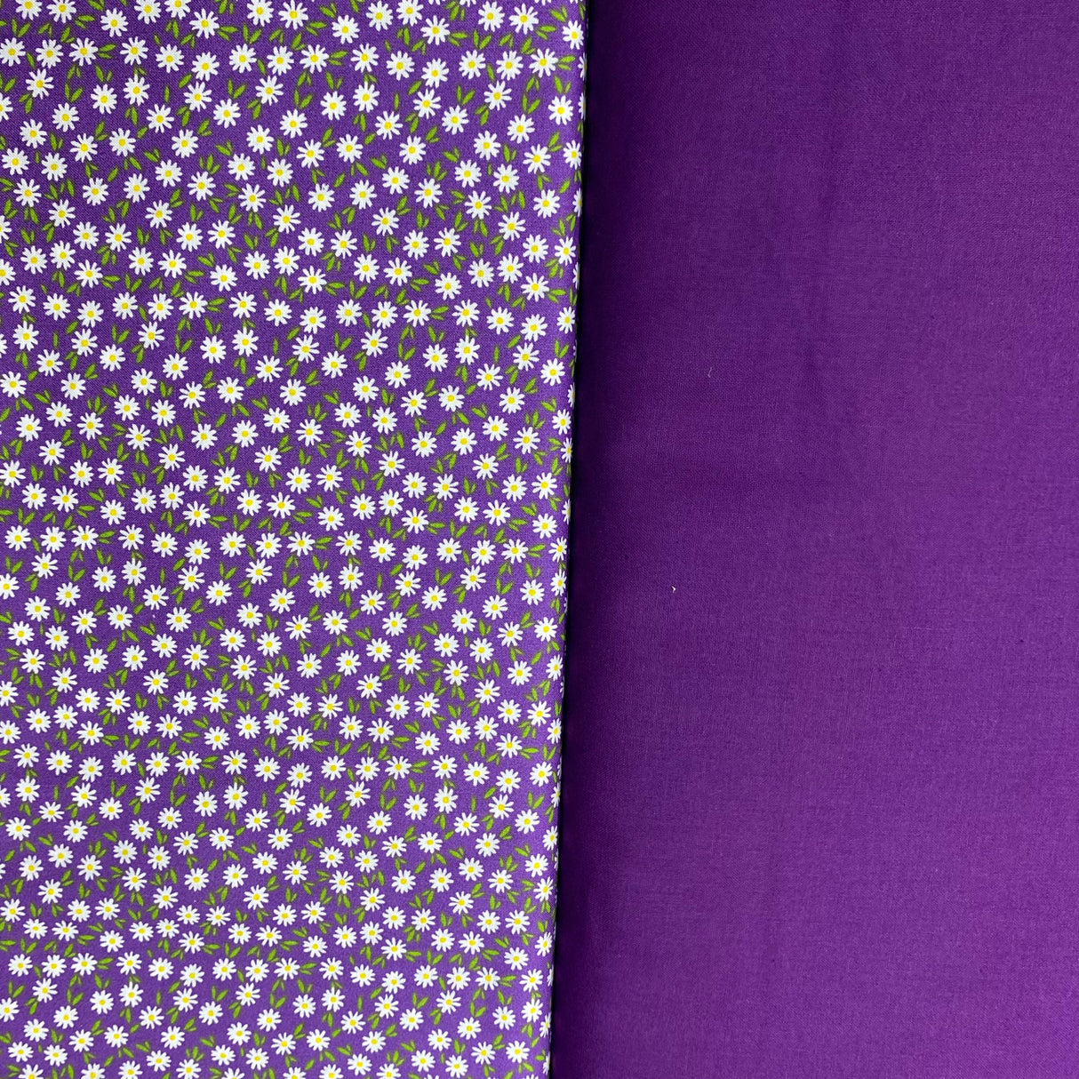 Pound A Metre 2 Piece Bundle Digitally Printed 100% Cotton- 45" Wide (Purple)
