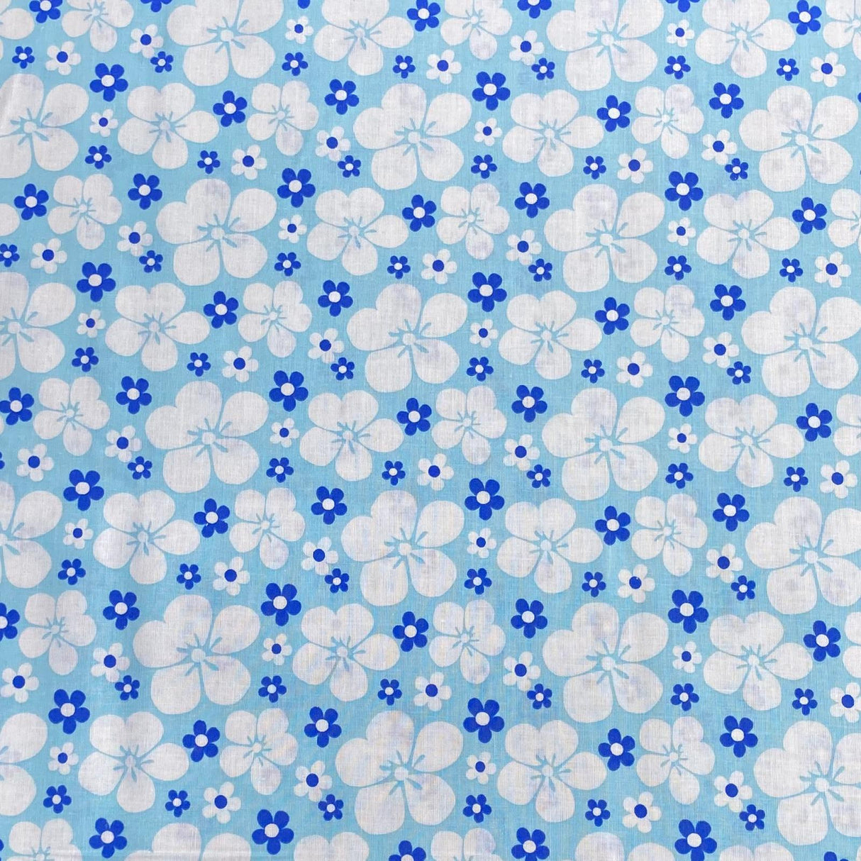 Pound A Metre 2 Piece Bundle Digitally Printed 100% Cotton- 45" Wide (Sky Flower)