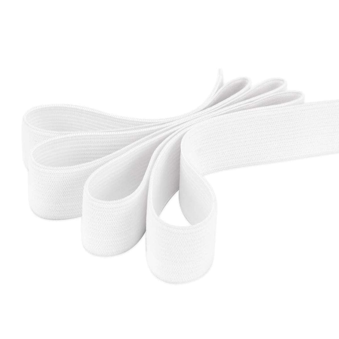 Pound A Metre 30 Metre Full Roll 24mm Premium Elastic- Full 30 Metre Roll (White)