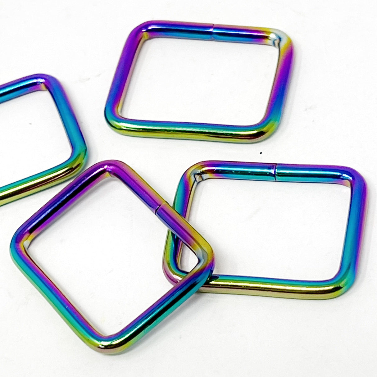 Pound A Metre Rainbow / Pack Of 2 25mm Metal Strap Connector For Bags- 5 Colours- Pack Of 2