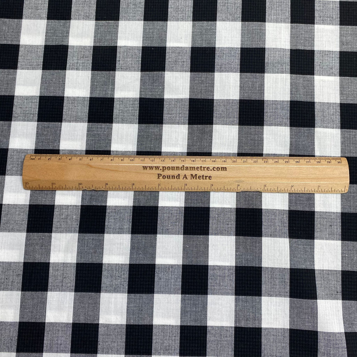 Pound A Metre 3 Metres 3 Metre Digitally Printed 100% Cotton- 55" Wide (Checks)