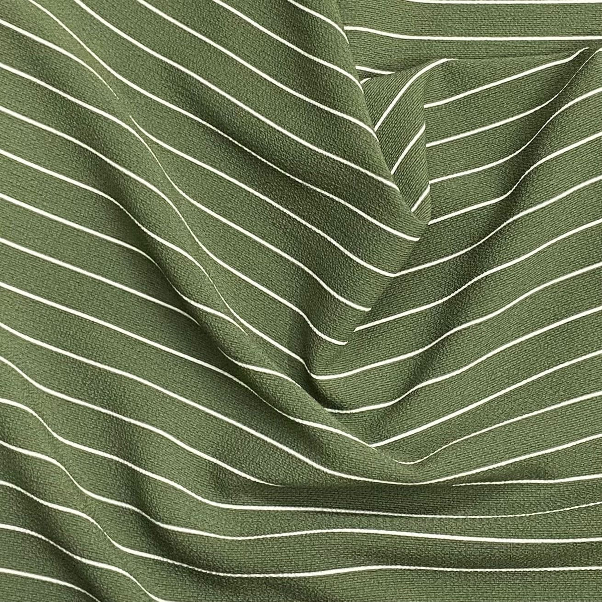 Pound A Metre 3 Metres 3 Metre Dressmaking Printed Crepe 55" wide (Khaki & White)