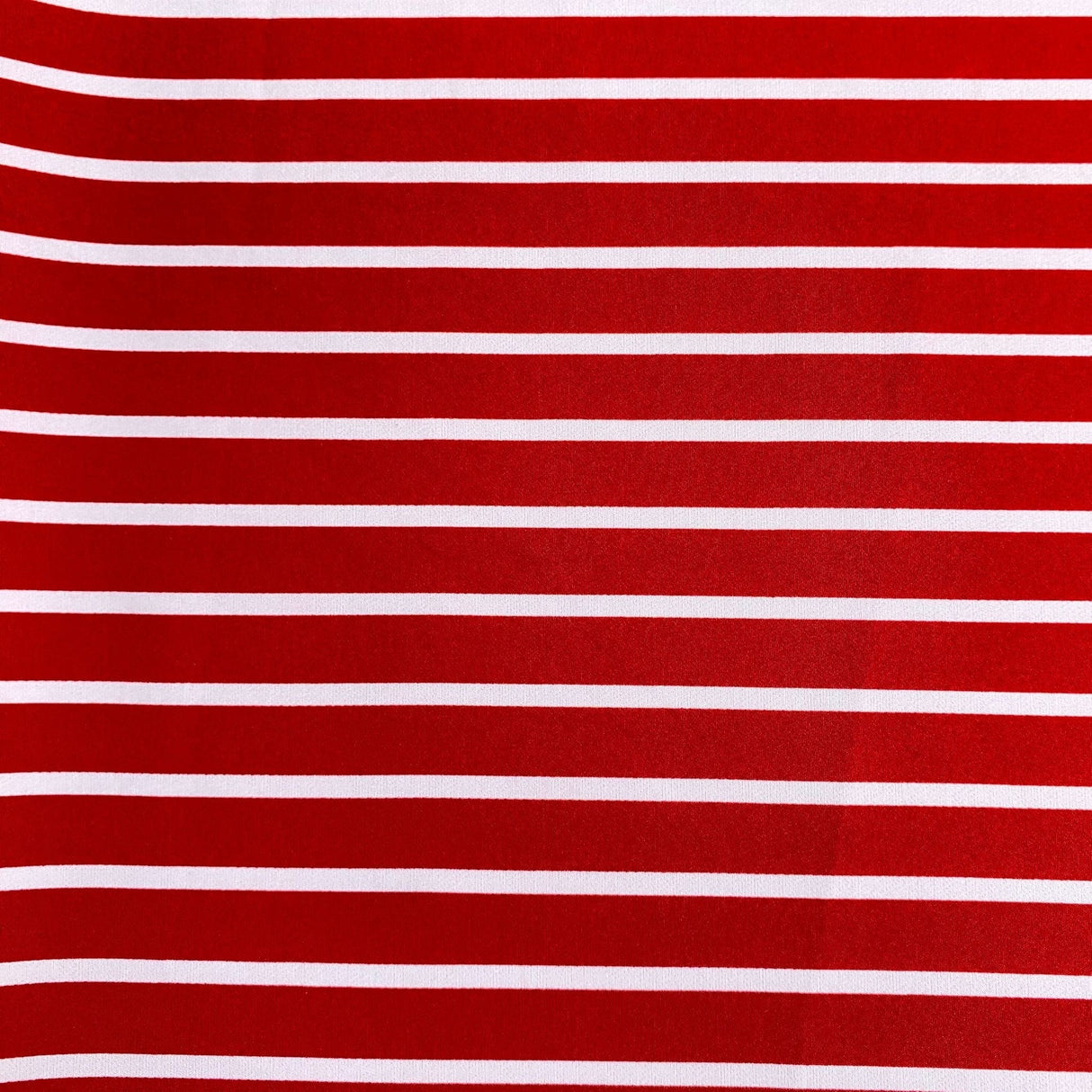 Pound A Metre 3 Metres 3 Metre Dressmaking Printed Crepe 55" wide (Red & White)