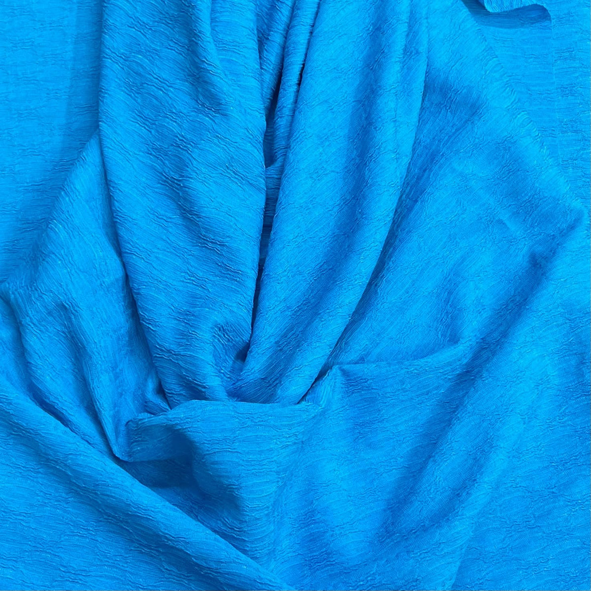 Pound A Metre 3 Metre Luxurious Linen Look Jersey - 60"- (Ocean)