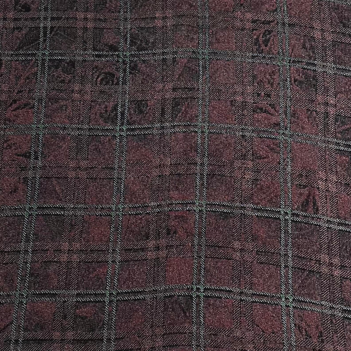 Pound A Metre 3 Metre Luxurious Pashmina Fabric - 36'' Wide (Checked)