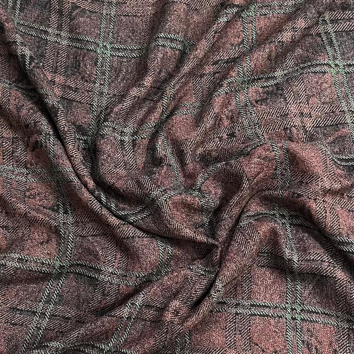 Pound A Metre 3 Metre Luxurious Pashmina Fabric - 36'' Wide (Checked)