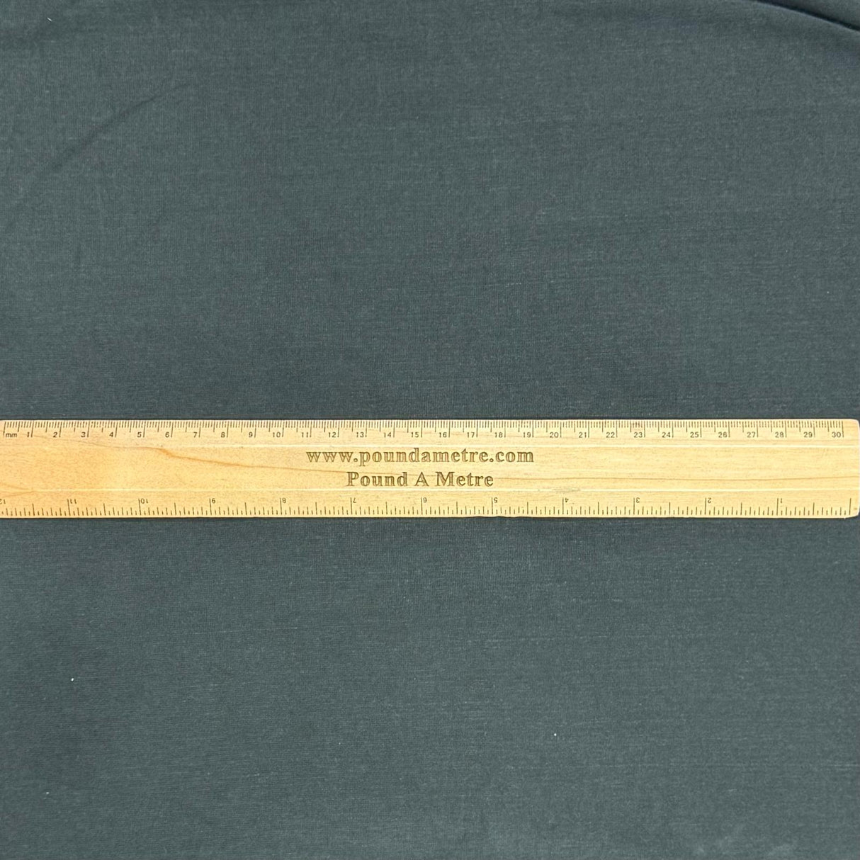 Pound A Metre 3 Metre Luxurious Plain Cotton Feel Jersey - 55"- (Black)