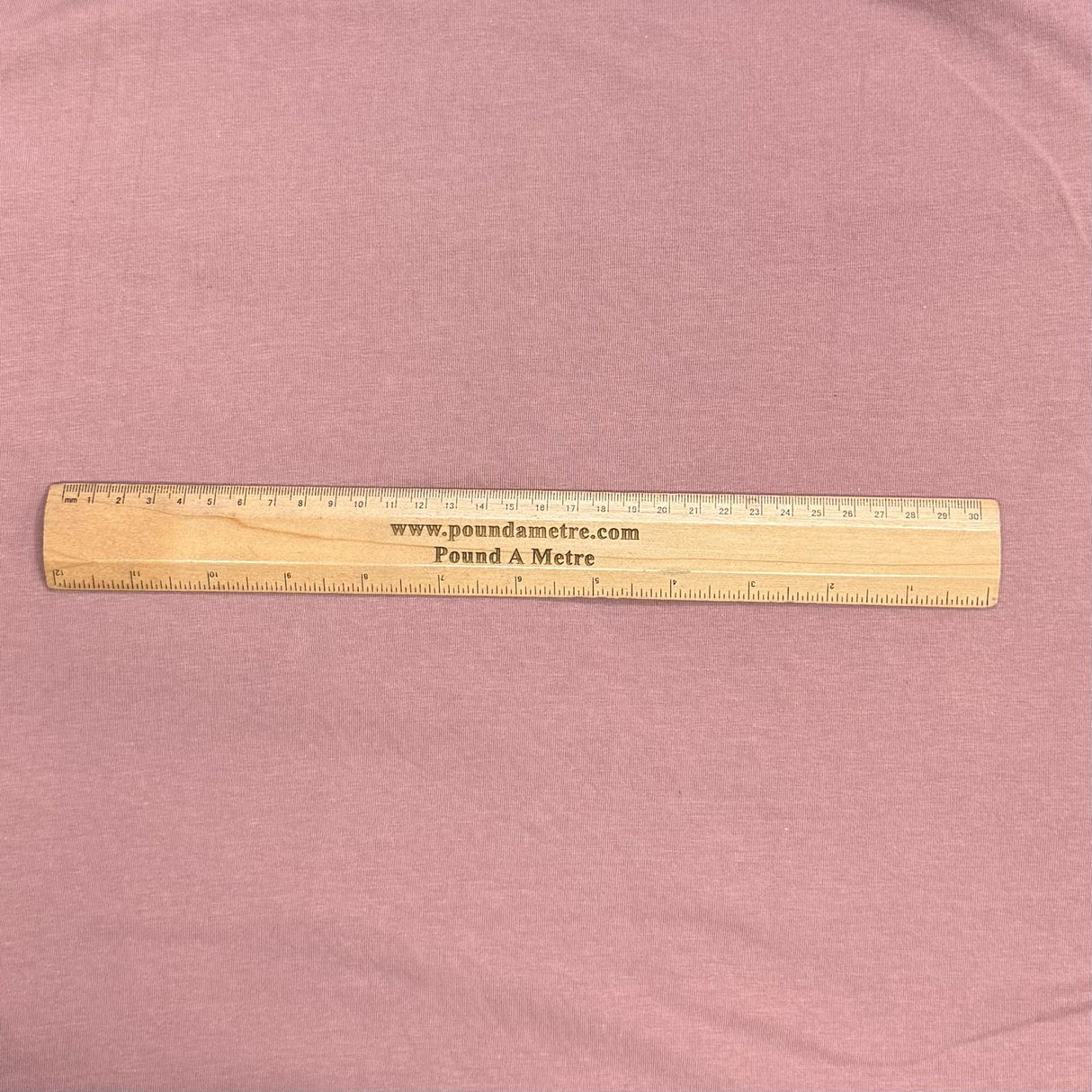 Pound A Metre 3 Metre Luxurious Plain Cotton Feel Jersey - 55"- (Mauve)