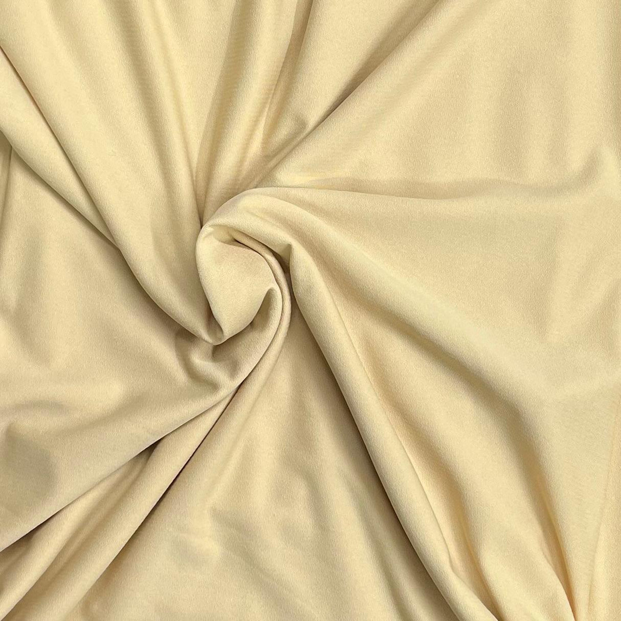 Pound A Metre 3 Metre Luxurious Plain Viscose Jersey - 55"- (Light Gold)