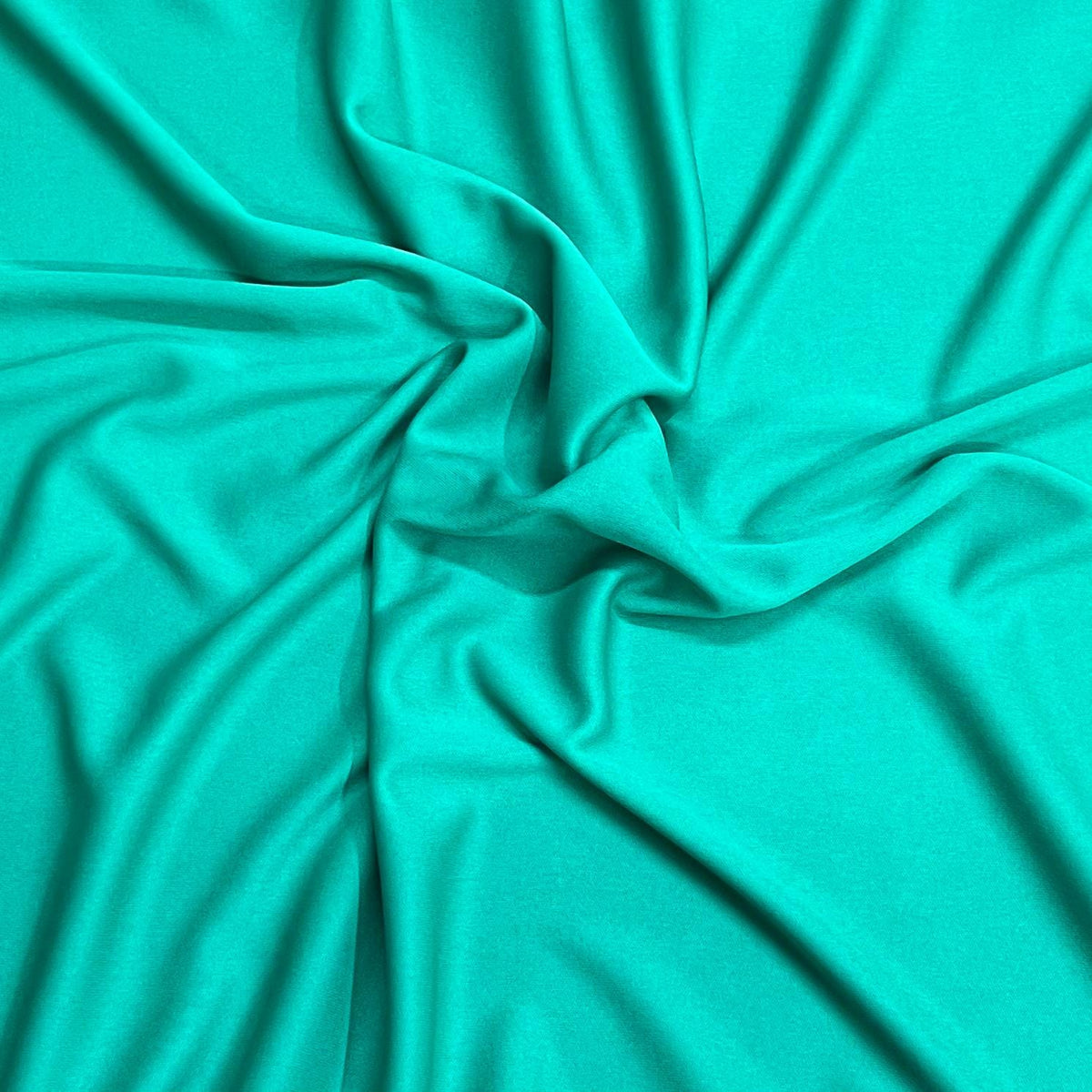 Pound A Metre 3 Metre Luxurious Plain Viscose Jersey - 55"- (Turquoise)