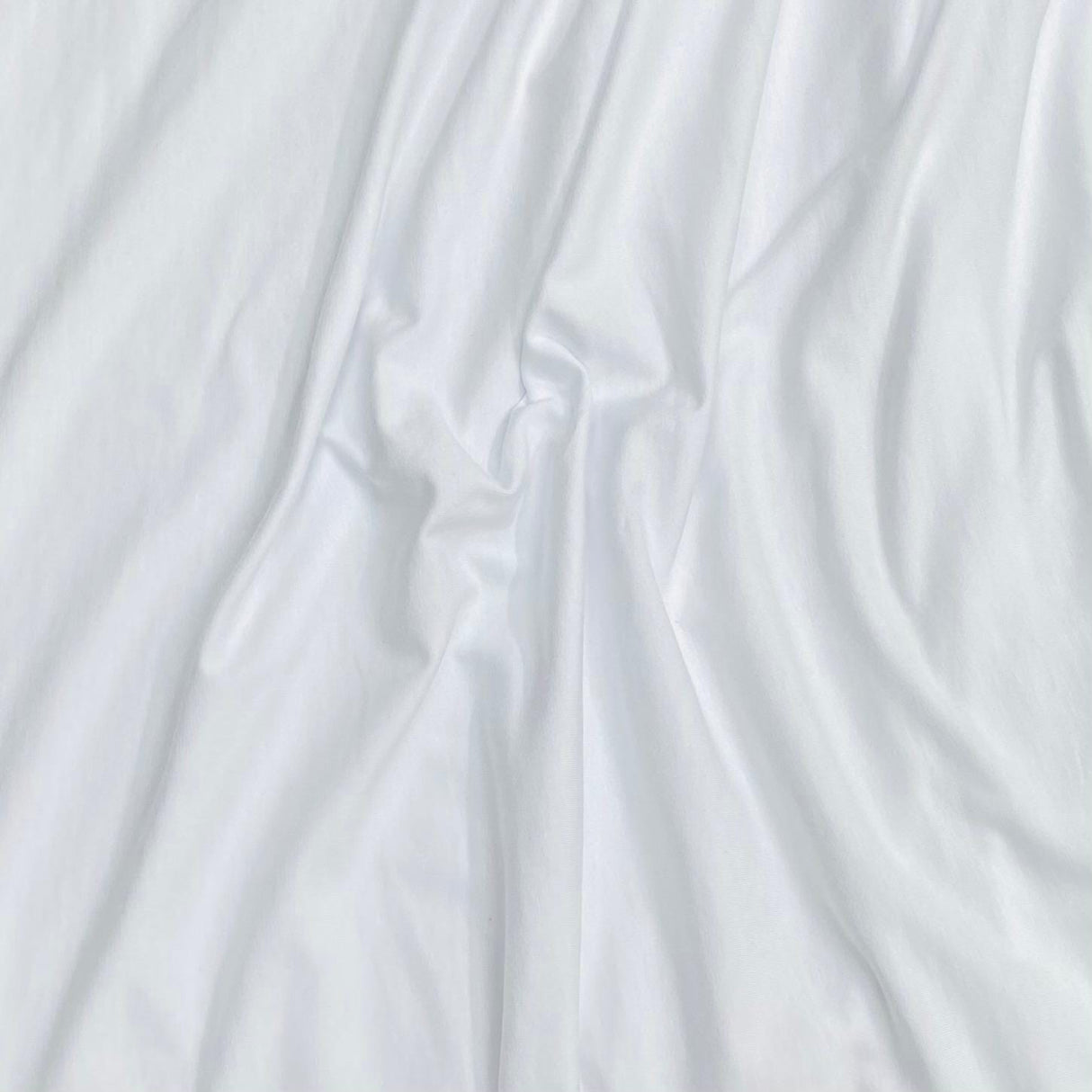Pound A Metre 3 Metre Luxurious Plain Viscose Jersey - 55"- (White)