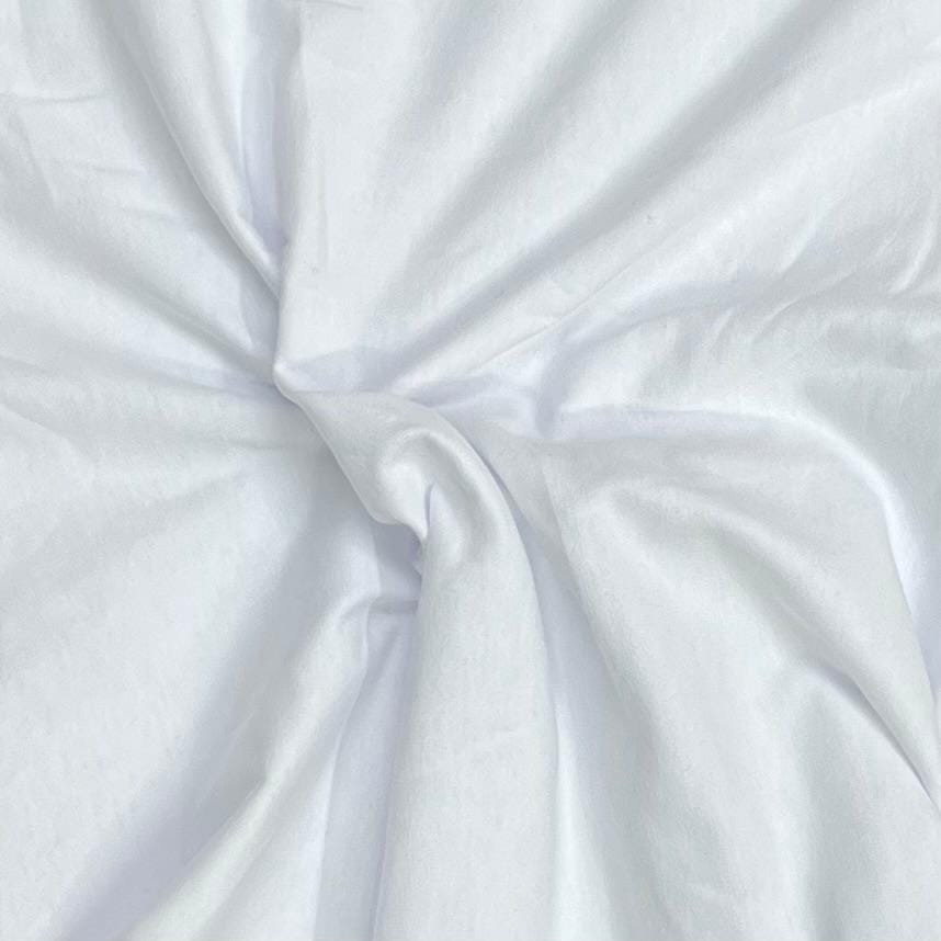Pound A Metre 3 Metre Luxurious Plain Viscose Jersey - 55"- (White)