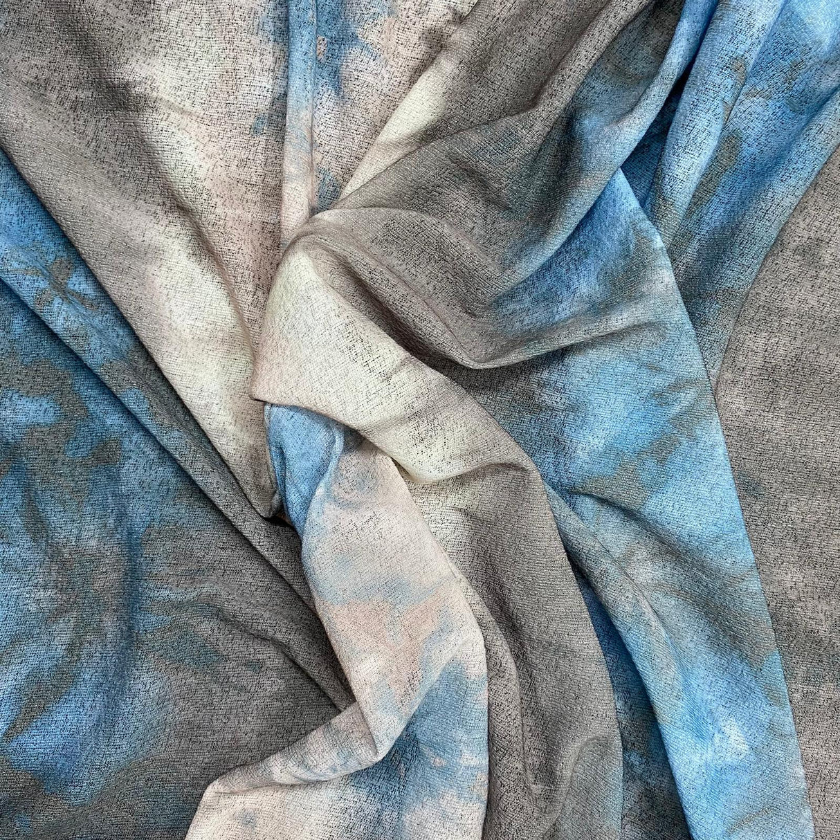 Pound A Metre 3 Metres 3 Metre Luxurious Printed Soft Lightweight Jersey - 55" (Storm)