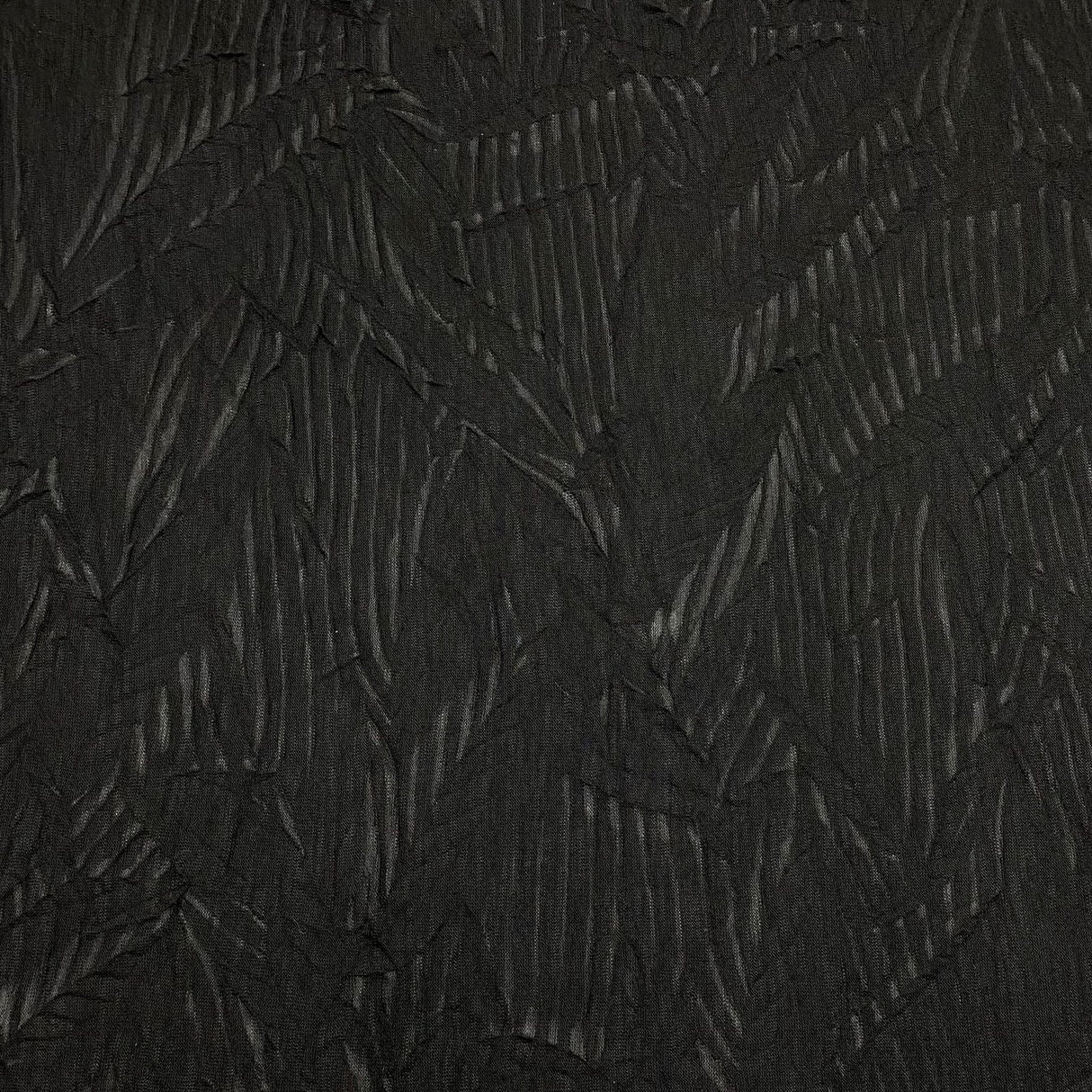 Pound A Metre 3 Metres 3 Metre Luxurious Soft Crinkle Jersey - 55" Wide (Black)
