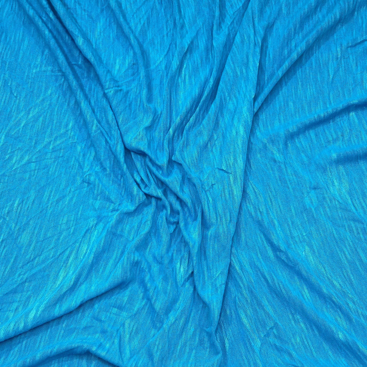 Pound A Metre 3 Metres 3 Metre Luxurious Soft Crinkle Jersey - 55" Wide (Blue)