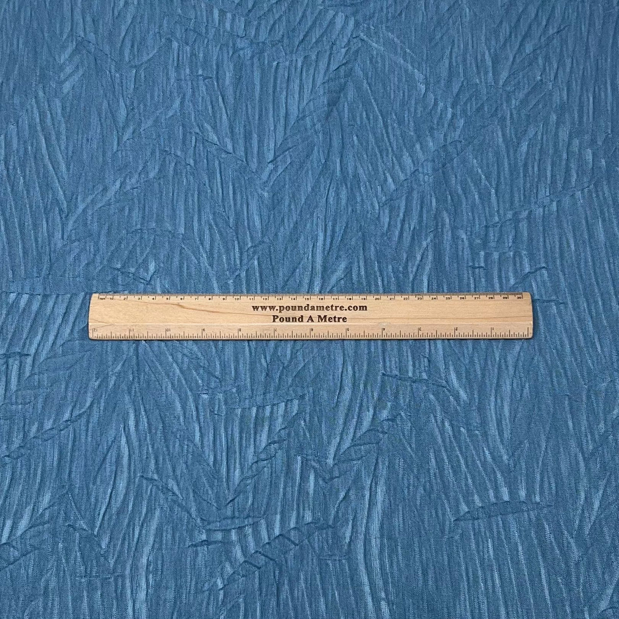 Pound A Metre 3 Metres 3 Metre Luxurious Soft Crinkle Jersey - 55" Wide (Ocean Blue) (EOL)