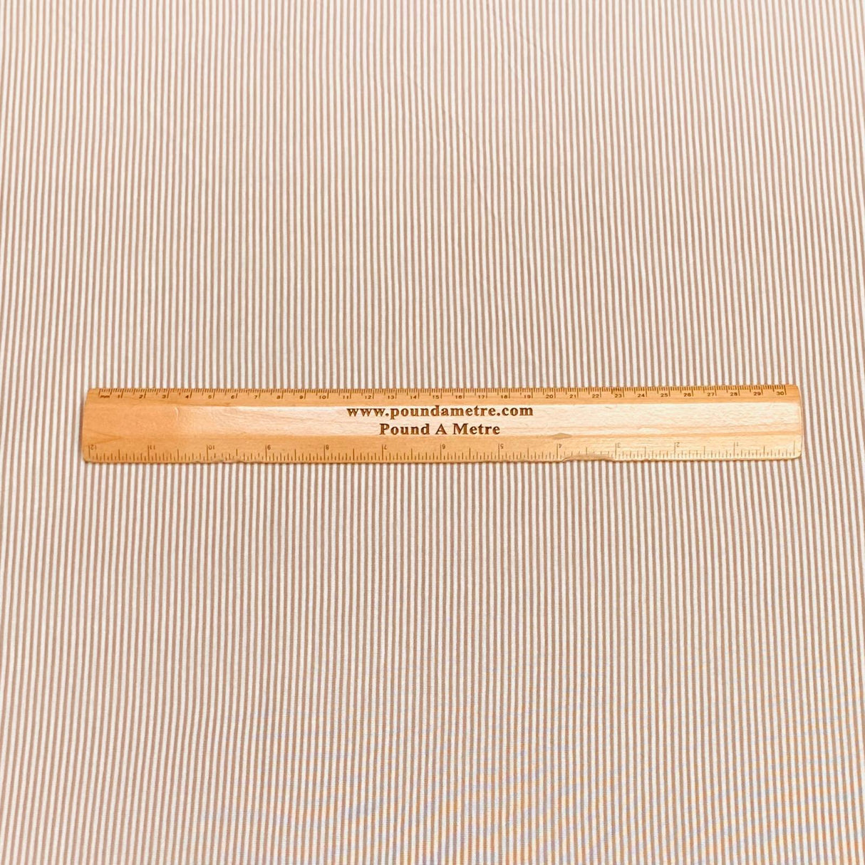 Pound A Metre 3 Metres 3 Metre Luxurious Soft Printed Ribbed Jersey - 55"- (Beige)