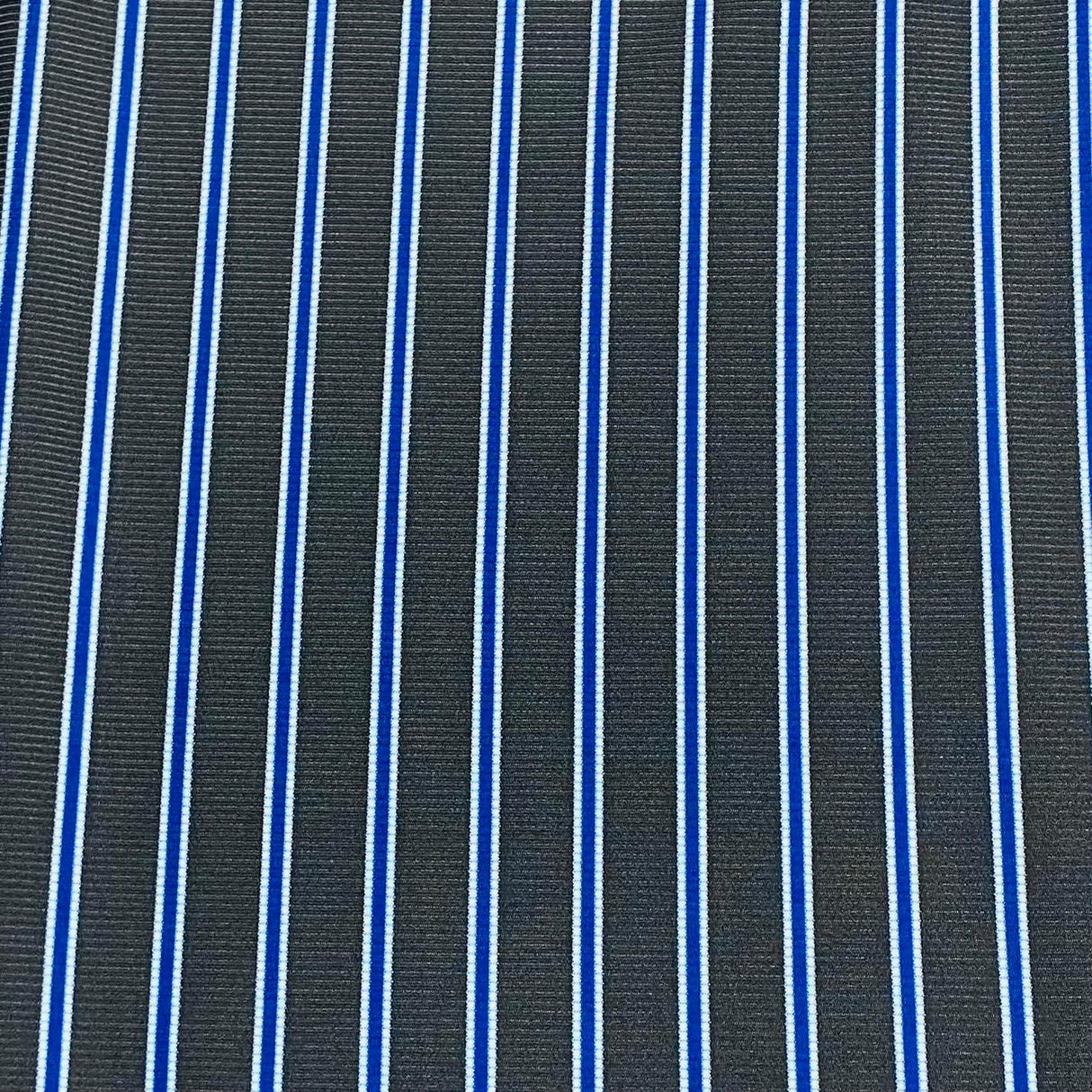 Pound A Metre 3 Metres 3 Metre Luxurious Soft Printed Ribbed Jersey - 55"- (Black & Blue)