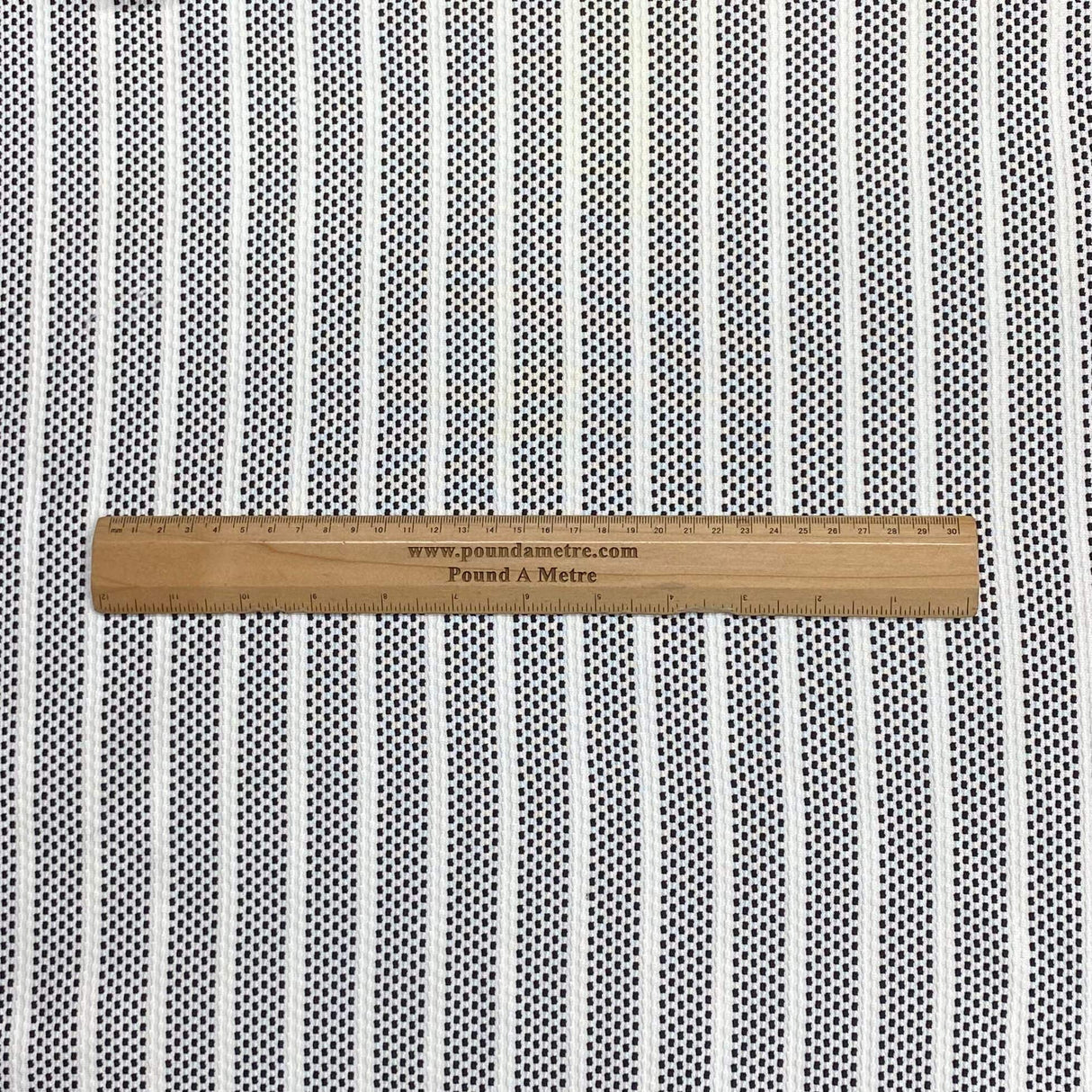 Pound A Metre 3 Metres 3 Metre Luxurious Soft Printed Ribbed Jersey - 55"- (Grey & White)