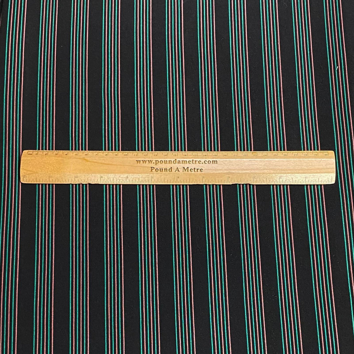 Pound A Metre 3 Metres 3 Metre Luxurious Soft Printed Ribbed Jersey - 55"- (Lines)