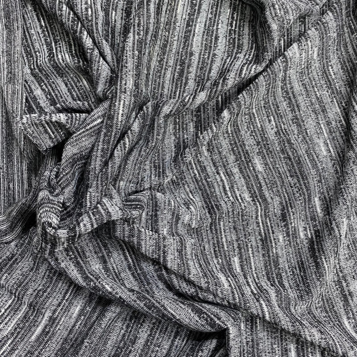 Pound A Metre 3 Metres 3 Metre Luxurious Soft Printed Ribbed Jersey - 55"- (Silver)