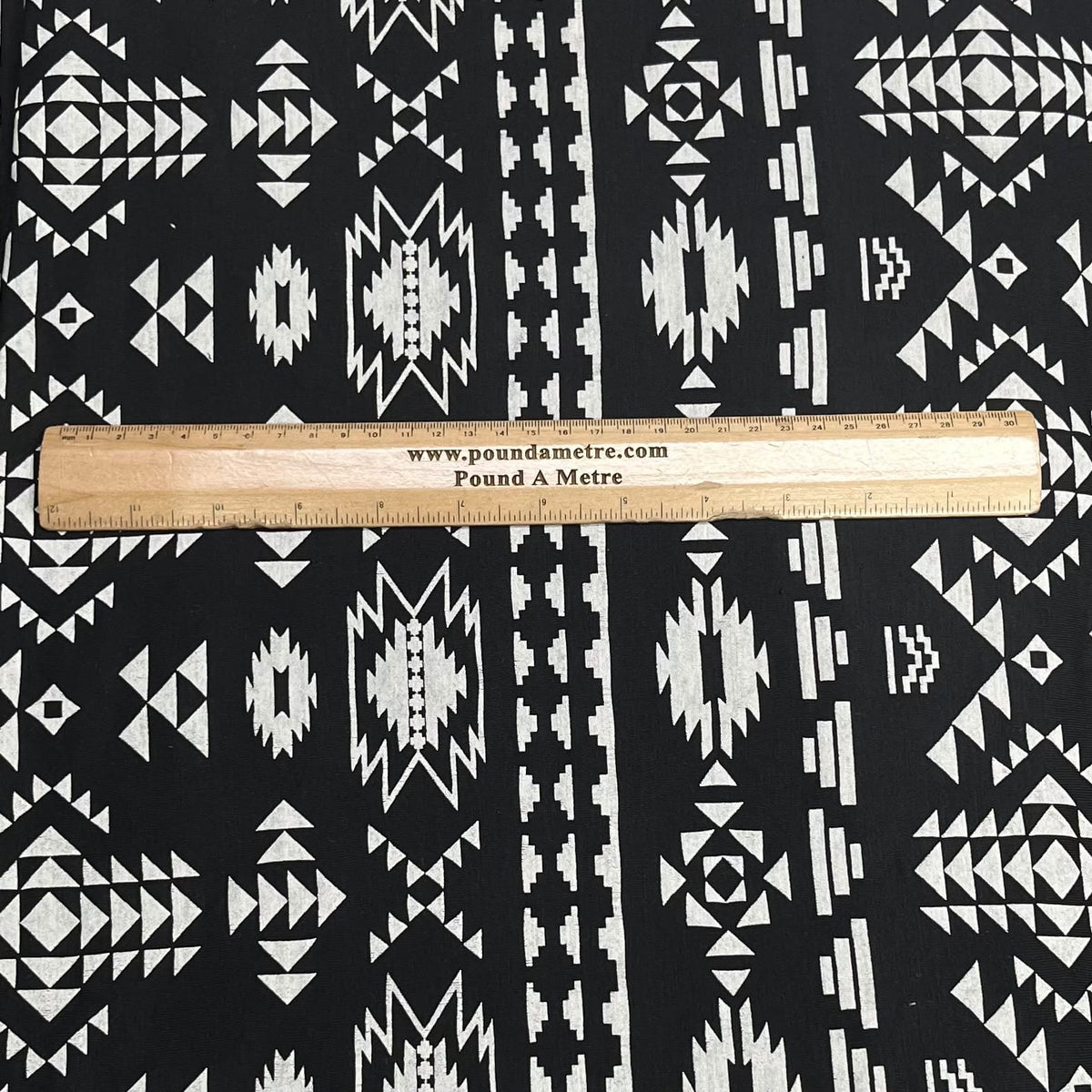 Pound A Metre 3 Metre Luxurious Soft Printed Viscose Jersey - 55"- (Design)
